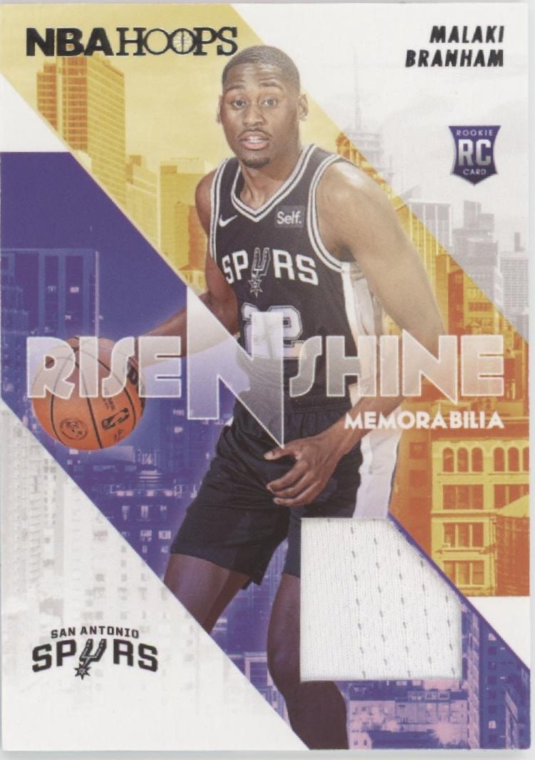 Malaki Branham 2022 - 23 Panini Hoops Rise N Shine RC Swatch #RS - MBS - Collector Store LLC
