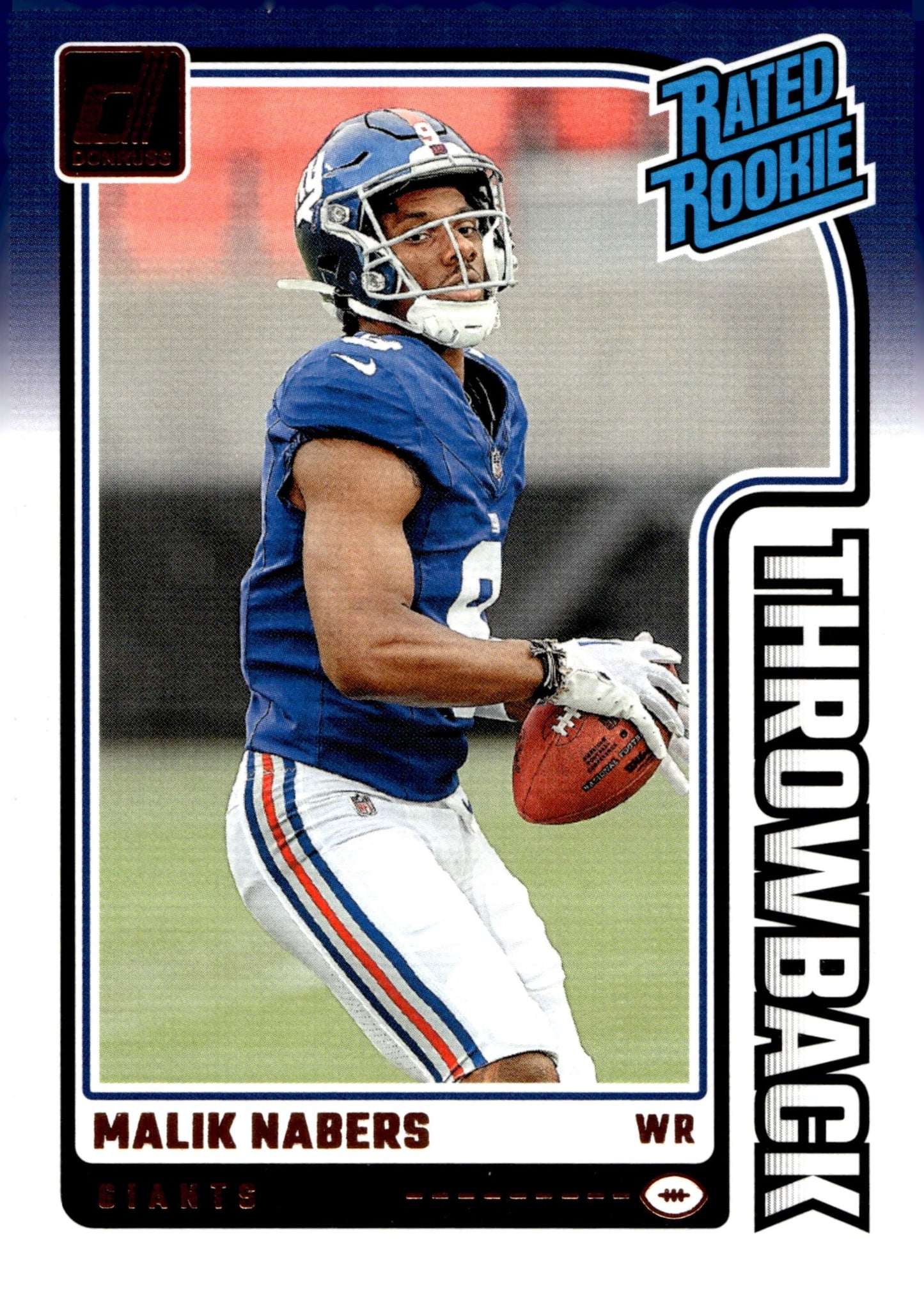 Malik Nabers 2024 Panini Donruss Rated Rookie Throwback RC #48 - Collector Store LLC
