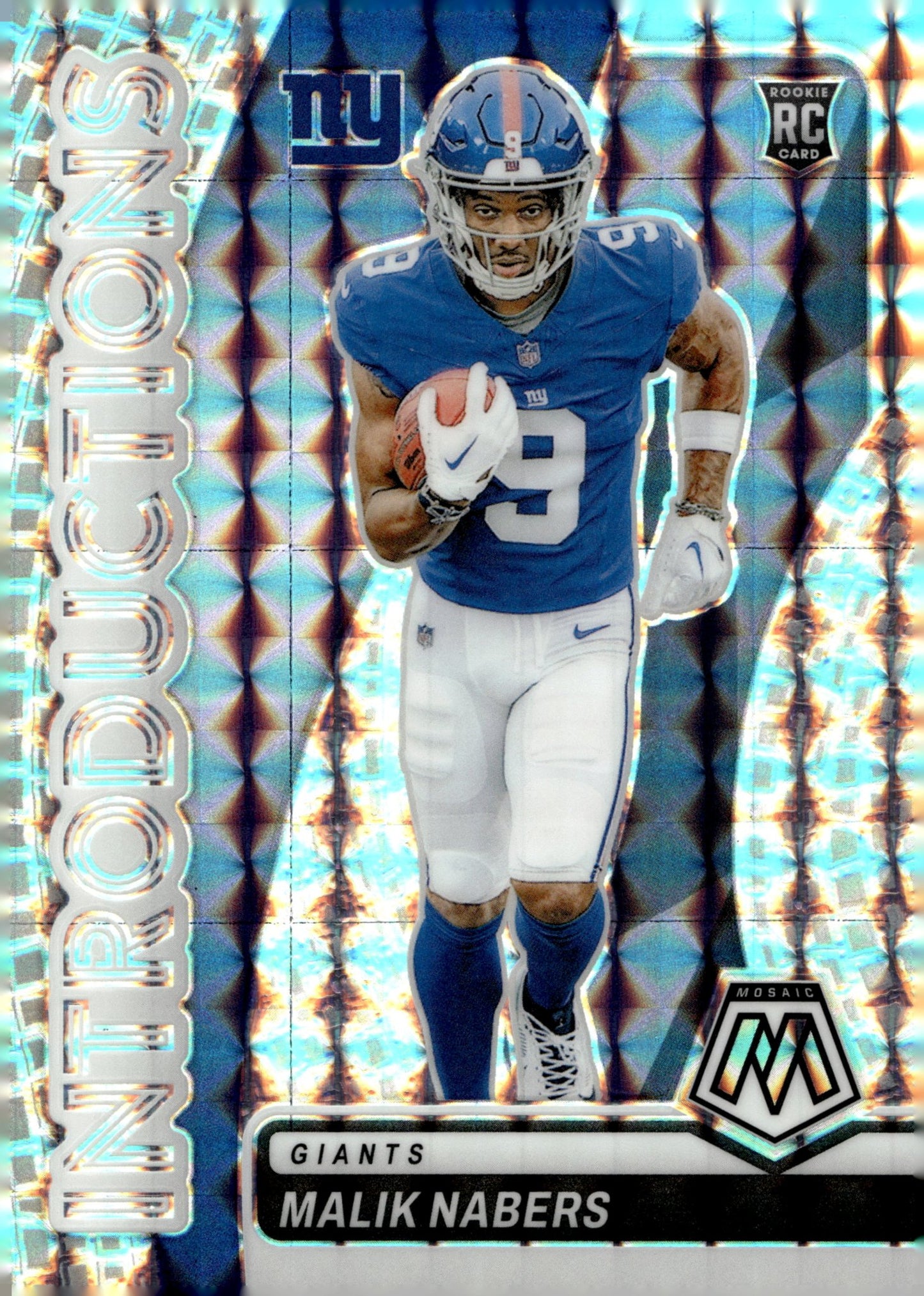 Malik Nabers 2024 Panini Mosaic Introductions Prizm RC #4 - Collector Store LLC