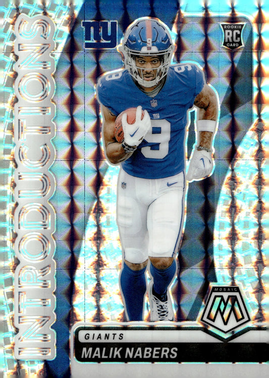 Malik Nabers 2024 Panini Mosaic Introductions Prizm RC #4 - Collector Store LLC