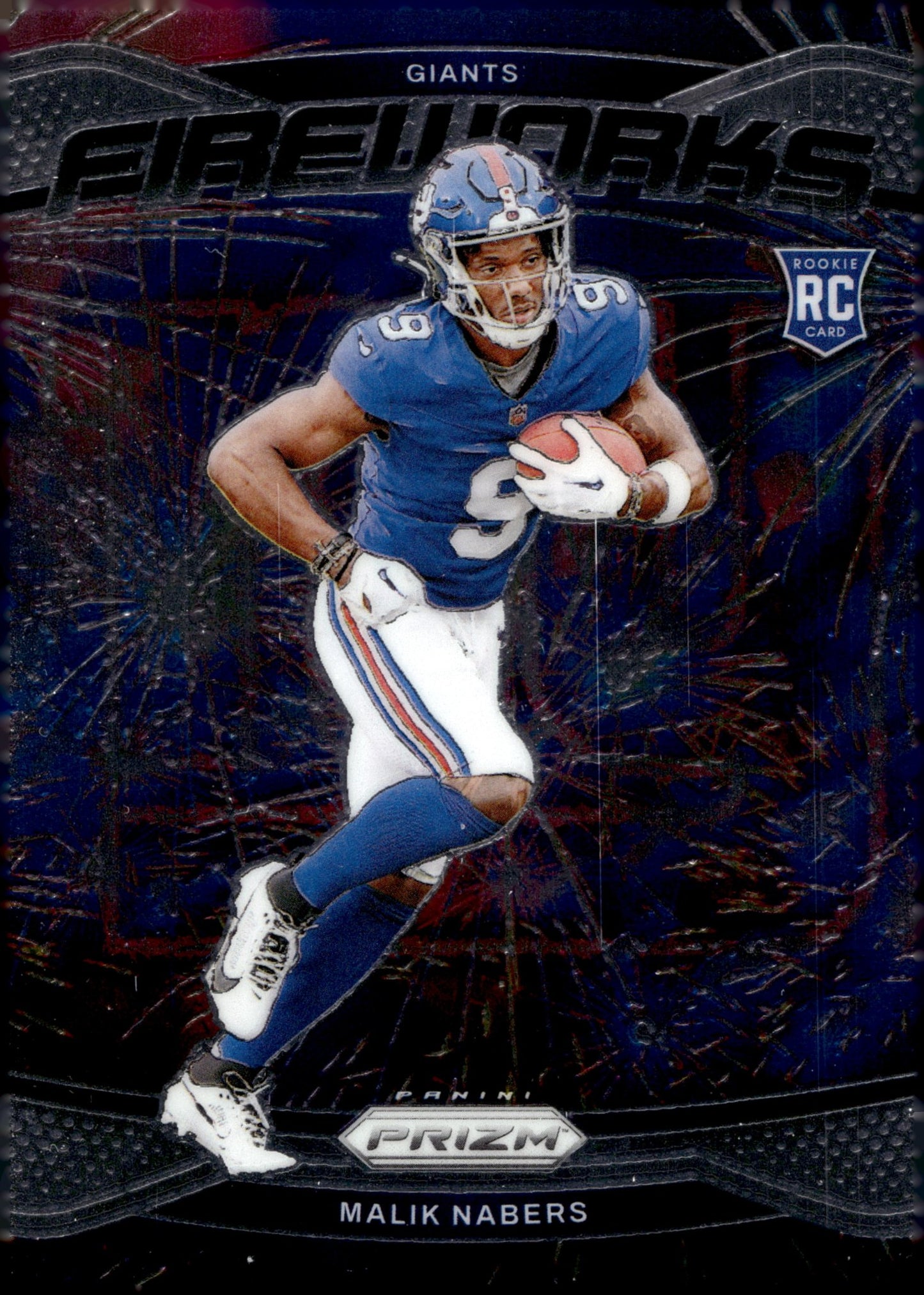 Malik Nabers 2024 Panini Prizm Fireworks RC #21 #2 - Collector Store LLC