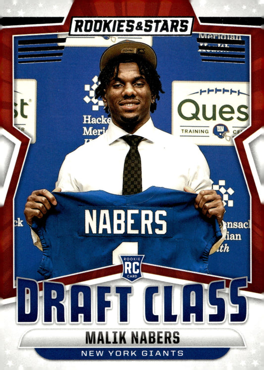 Malik Nabers 2024 Panini Rookies & Stars Draft Class RC #DC - MNS - Collector Store LLC