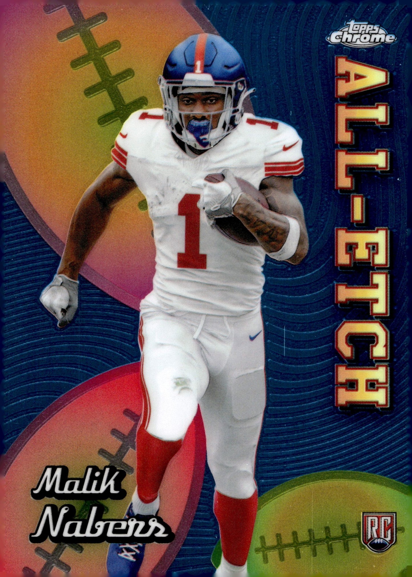 Malik Nabers 2024 Topps Chrome All Etch Blue RC #CAE - MN - Collector Store LLC