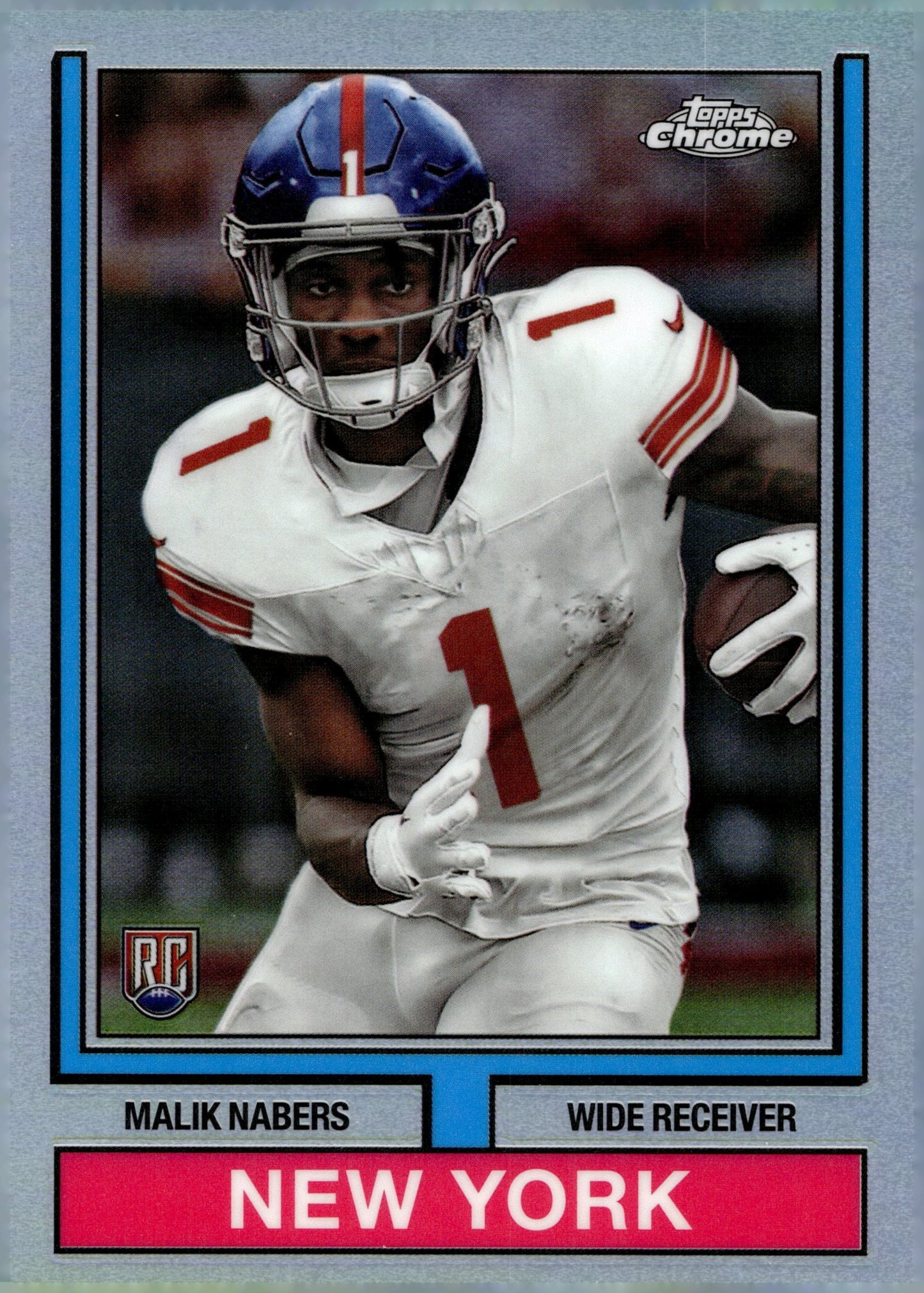 Malik Nabers 2024 Topps Chrome Refractor RC #74TF - 7 - Collector Store LLC