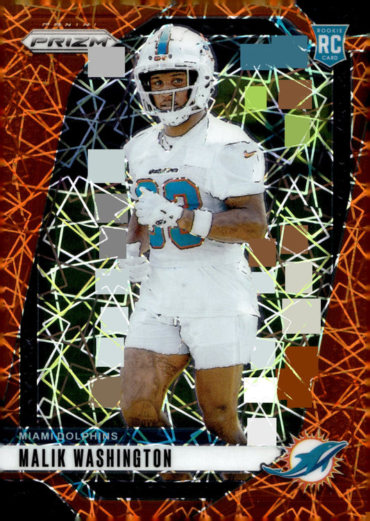 Malik Washington 2024 Panini Prizm Orange Lazer Prizm RC #371 #1 - Collector Store LLC