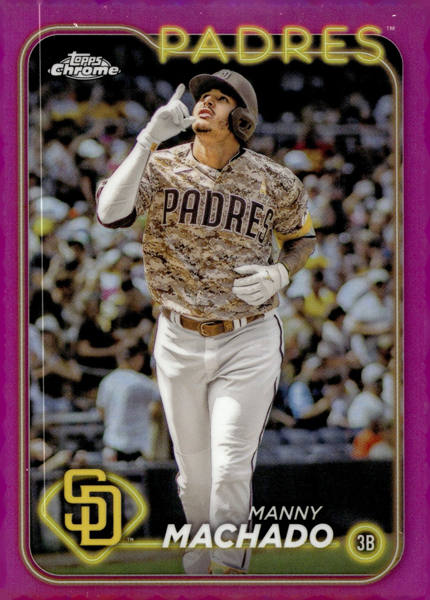 Manny Machado 2024 Topps Chrome Fuchsia Refractor #12 - Collector Store LLC