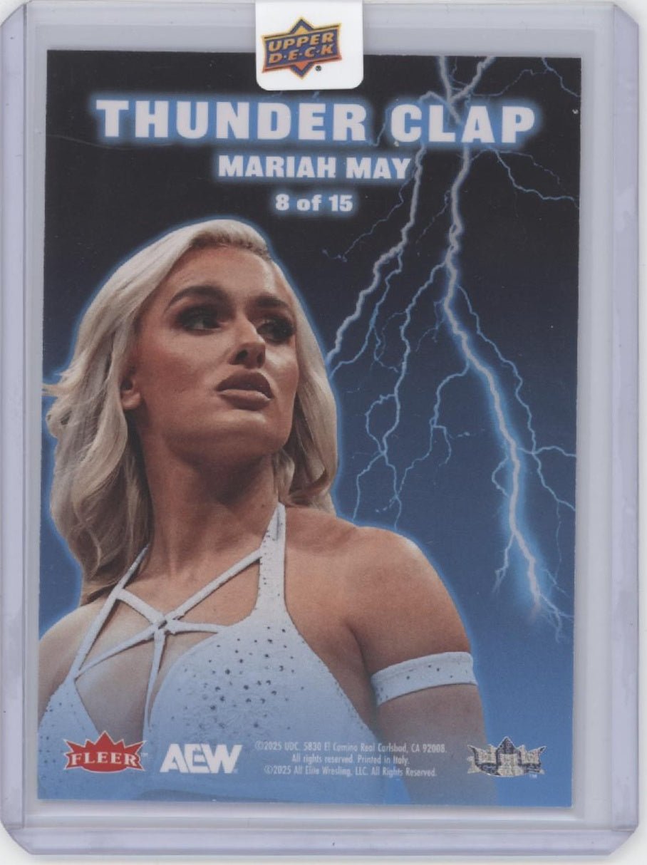 Mariah May 2025 Upper Deck Fleer Ultra Thunder Clap #8 - Collector Store LLC