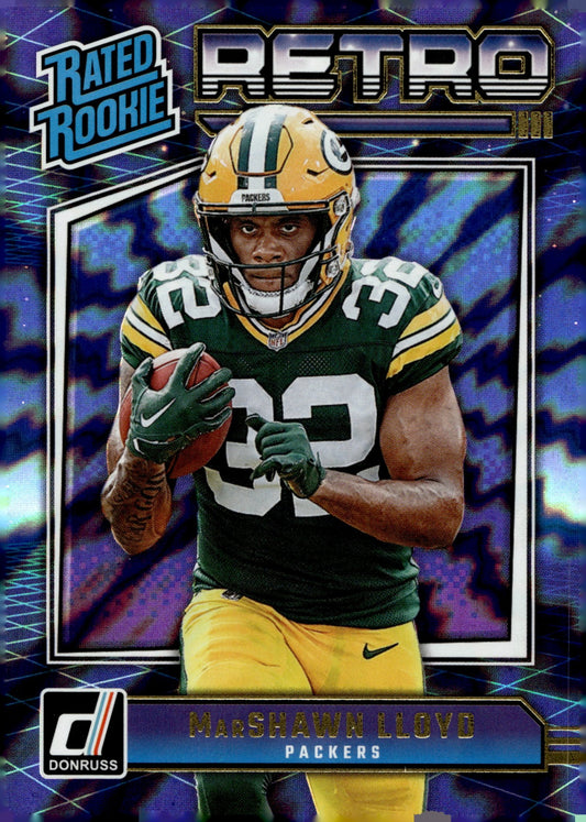 MarShawn Lloyd 2024 Panini Donruss Rated Rookie Retro RC #15 - Collector Store LLC