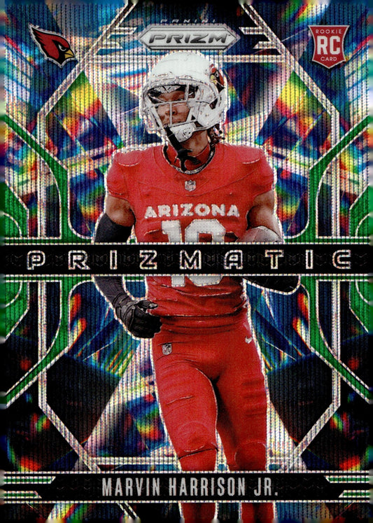 Marvin Harrison Jr. 2024 Panini Prizm Prizmatic Green Wave Prizm RC #12 - Collector Store LLC