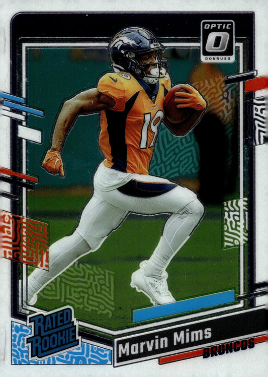 Marvin Mims 2023 Panini Donruss Optic Rated Rookie RC #231 - Collector Store LLC
