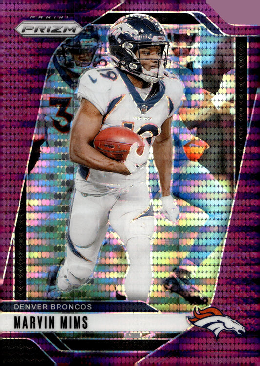 Marvin Mims 2024 Panini Prizm Purple Pulsar Prizm #88 - Collector Store LLC