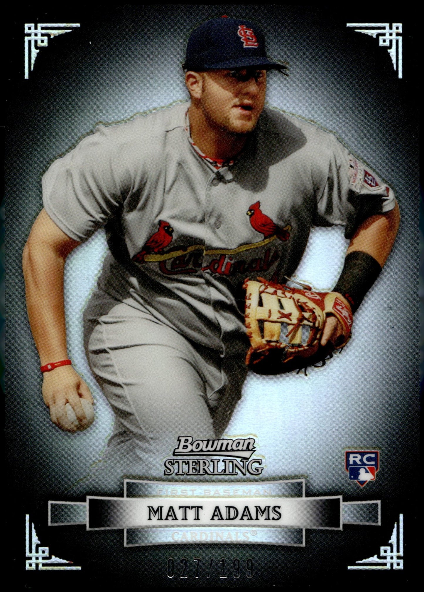 Matt Adams 2012 Bowman Sterling Refractor RC 027/199 #41 - Collector Store LLC