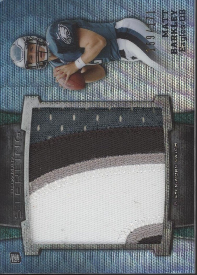 Matt Barkley 2013 Bowman Sterling Wave Refractor Swatch RC 159/171 #BSJRP - MB - Collector Store LLC