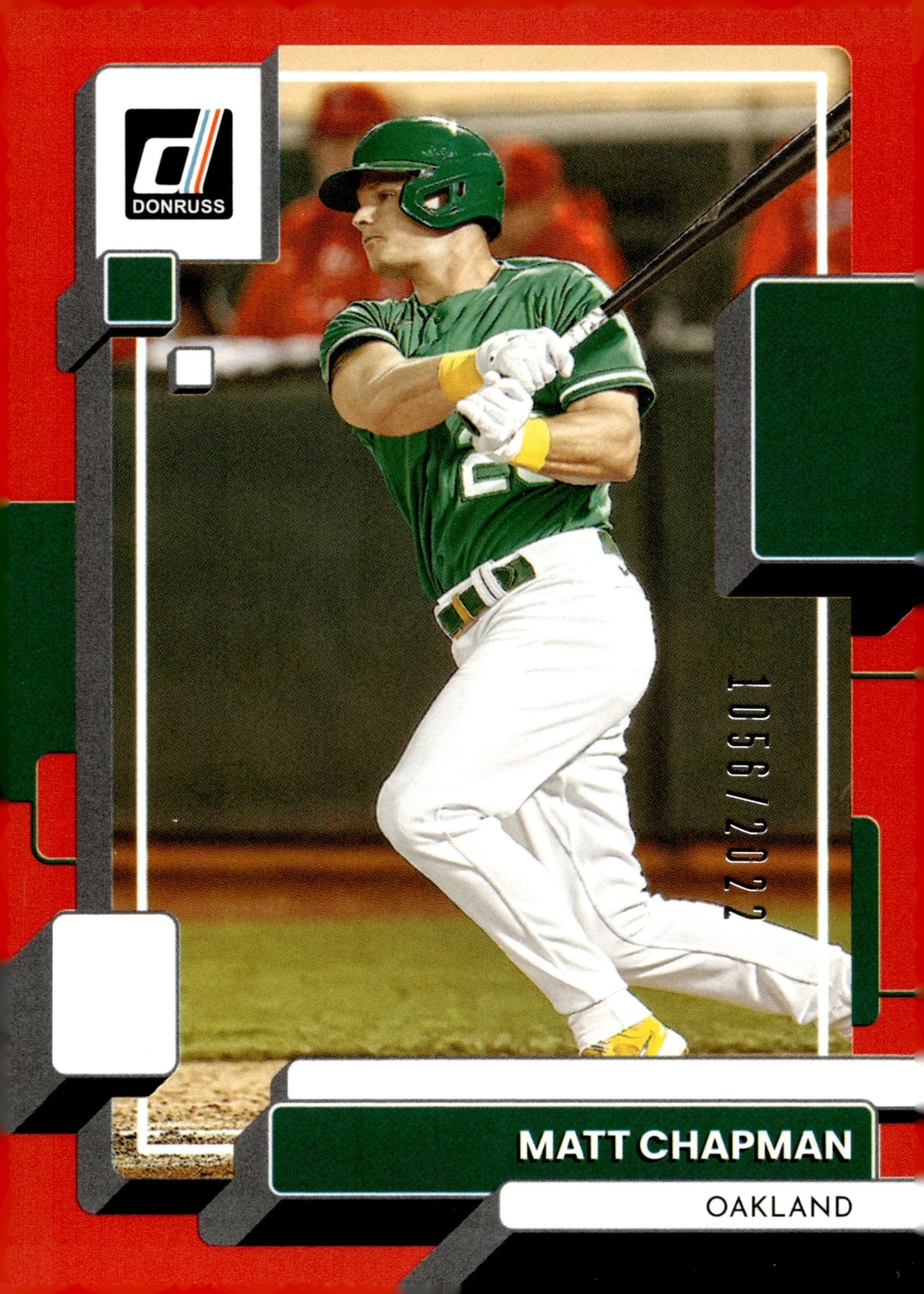 Matt Chapman 2022 Panini Donruss Red 1056/2022 #162 - Collector Store LLC