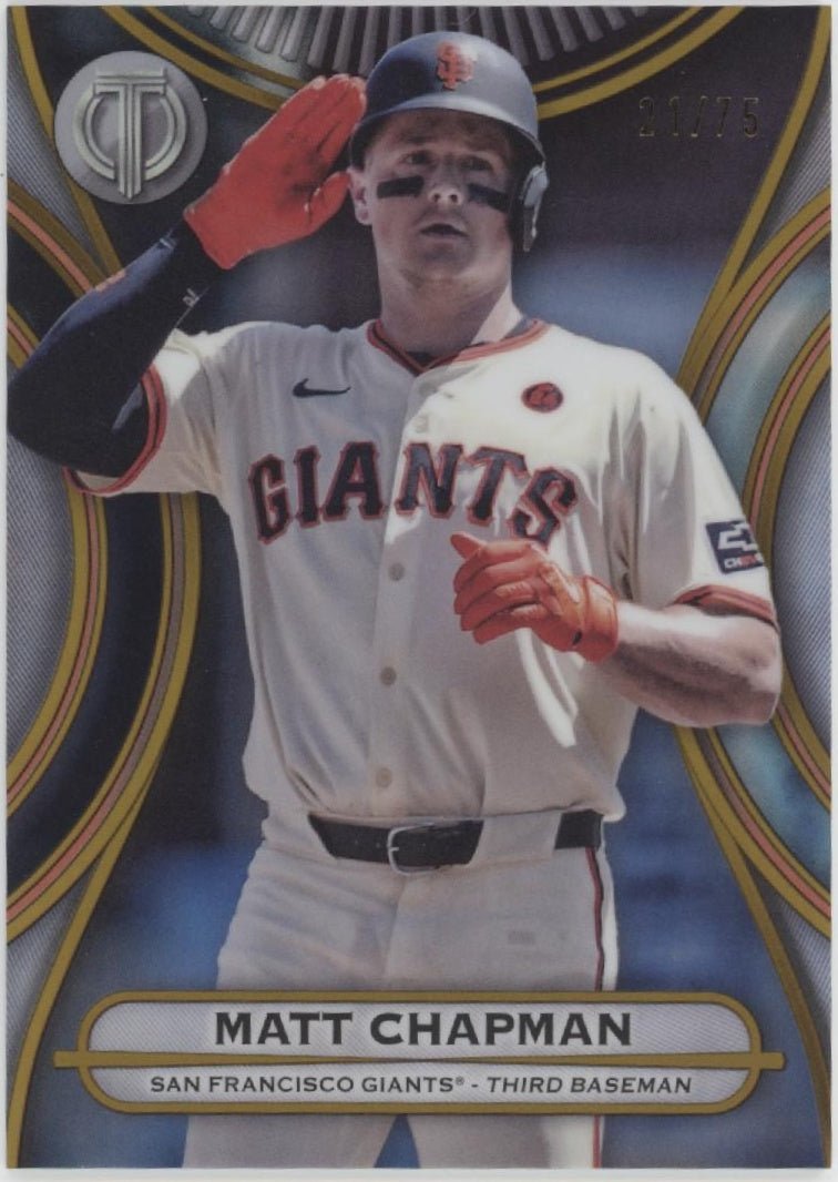 Matt Chapman 2025 Topps Tribute 21/75 11 - Collector Store LLC
