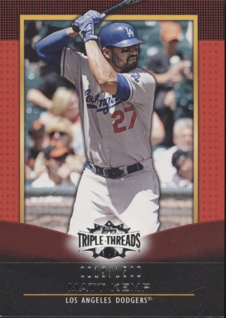 Matt Kemp 2011 Topps Triple Threads 0019/1500 #19 - Collector Store LLC