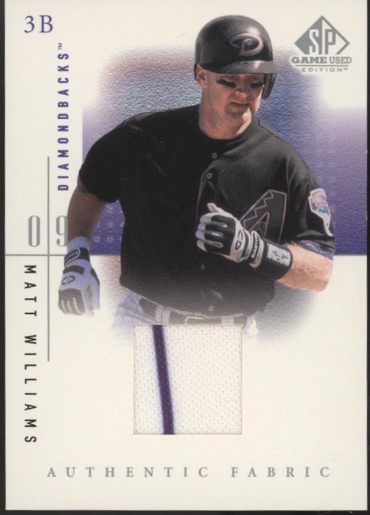 Matt Williams 2001 Upper Deck SP Game Used Edition Swatch #MW - Collector Store LLC