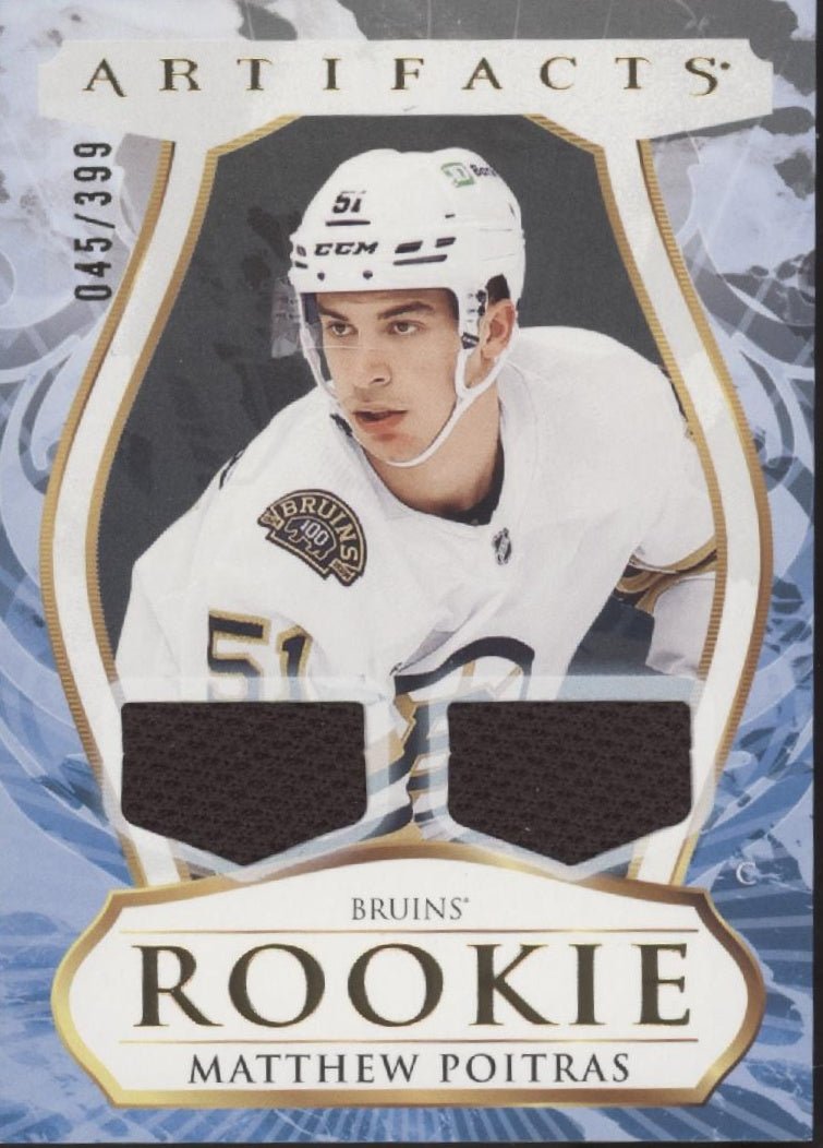 Matthew Poitras 2023 - 24 Upper Deck Artifacts Swatch RC 045/399 - Collector Store LLC