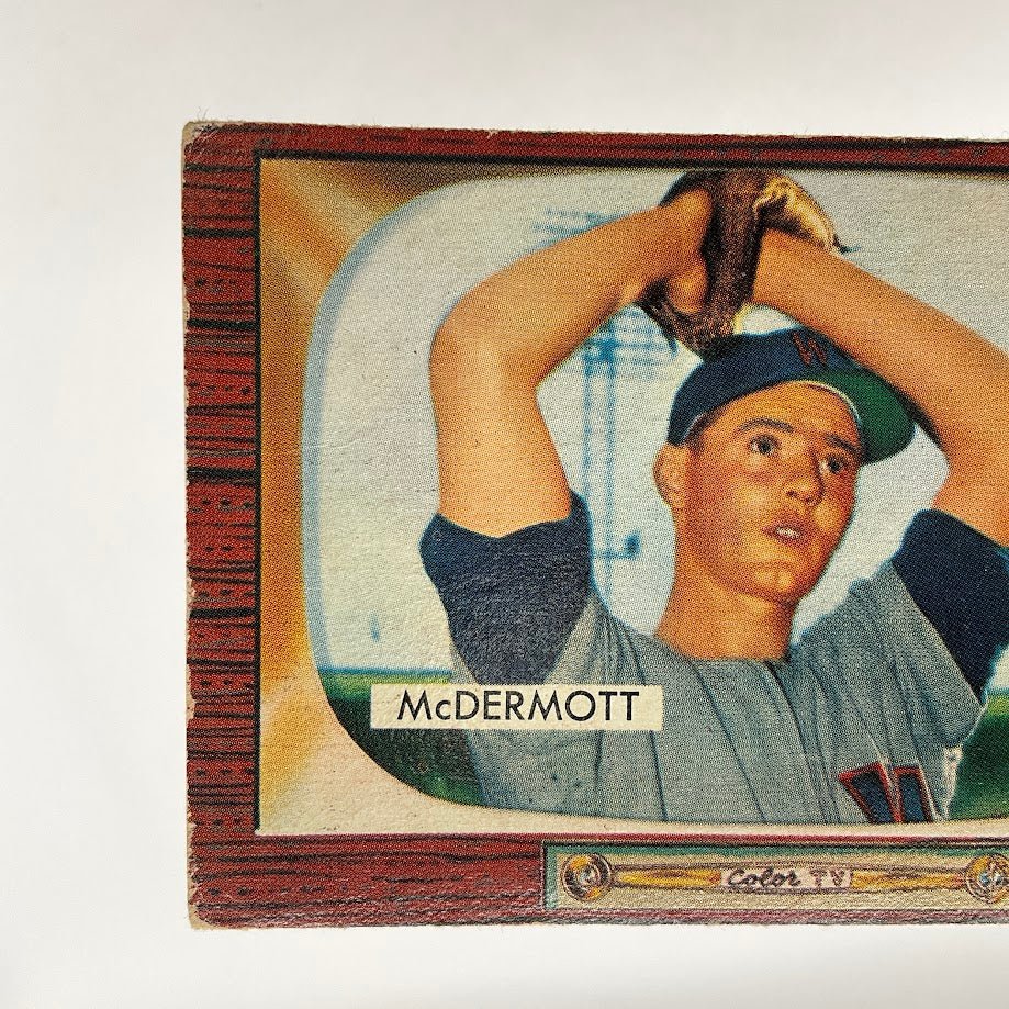 Maurice McDermott 1955 Bowman #165 Washington Senators VG - Collector Store LLC