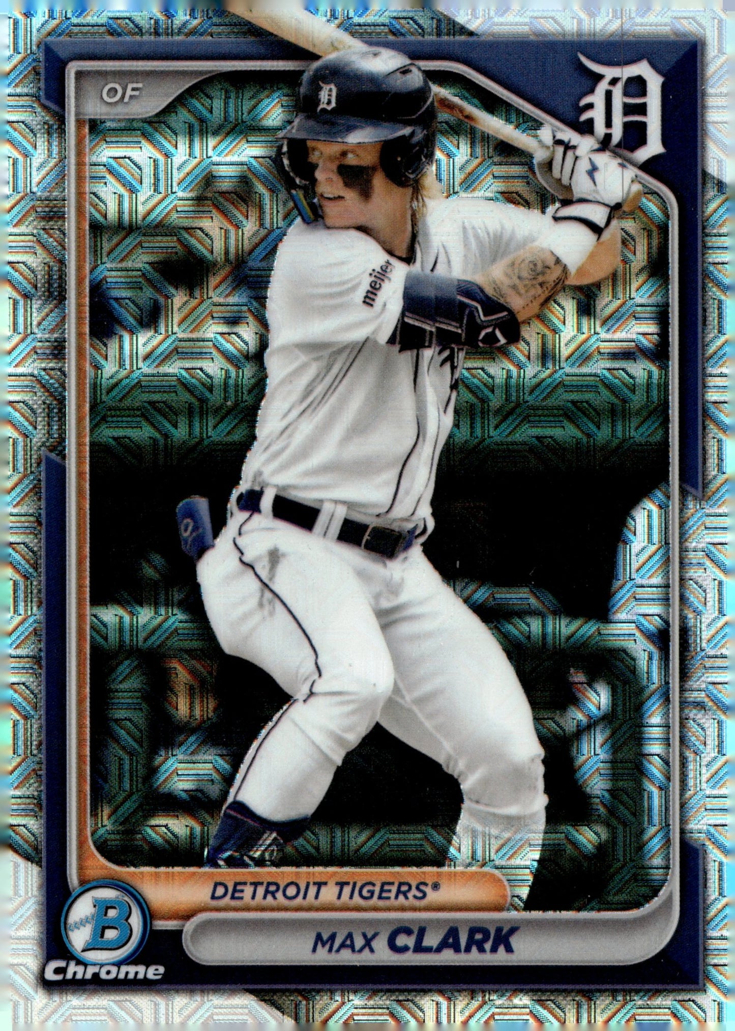 Max Clark 2024 Bowman Chrome Mojo Refractor #BCP - 195 #1 - Collector Store LLC
