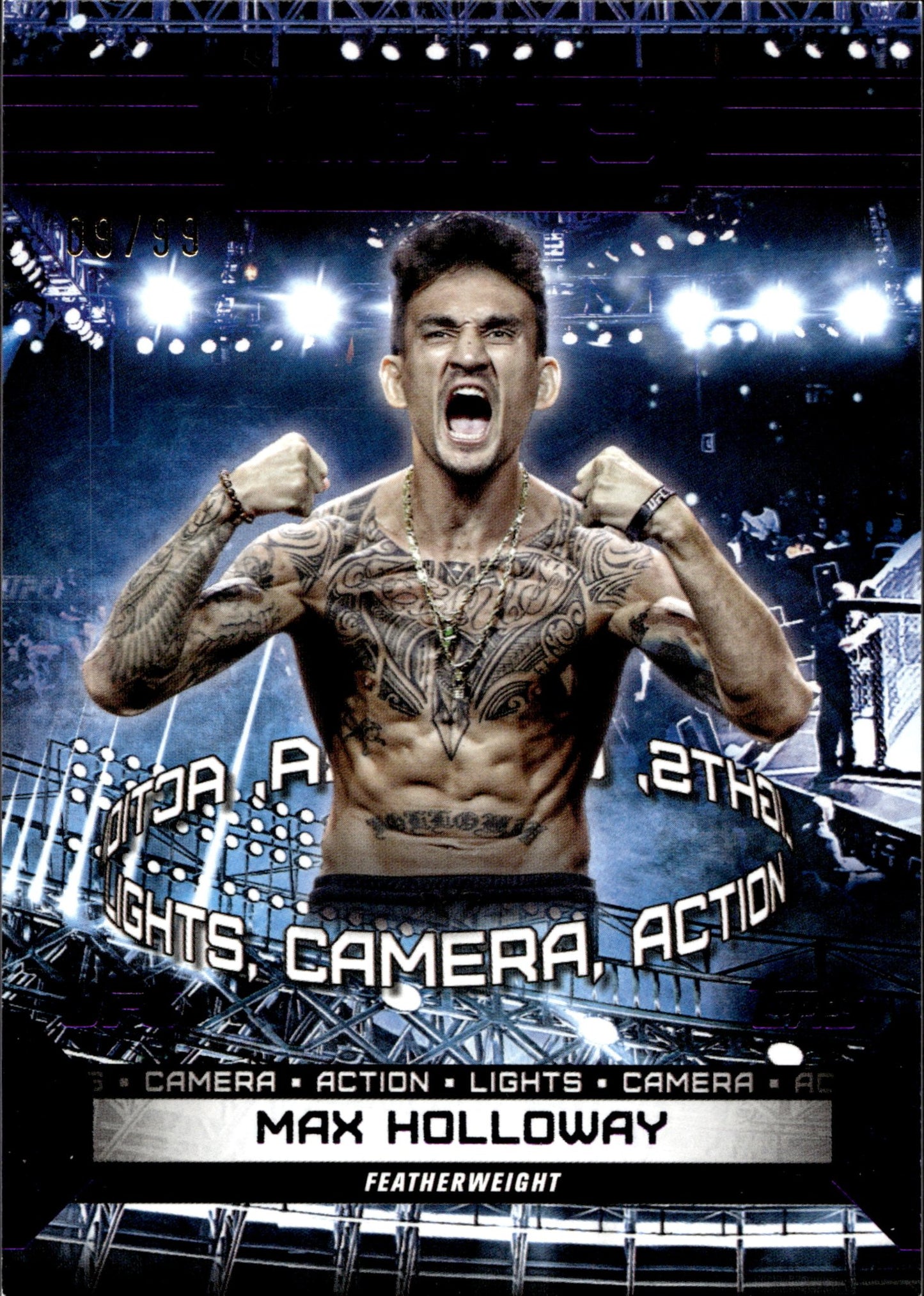 Max Holloway 2024 Topps Knockout Lights, Camera, Action #LTS - 2 - Collector Store LLC