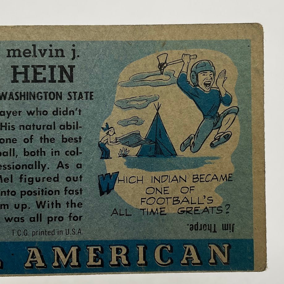 Mel Hein 1955 Topps All American RC #28 VG #1 - Collector Store LLC