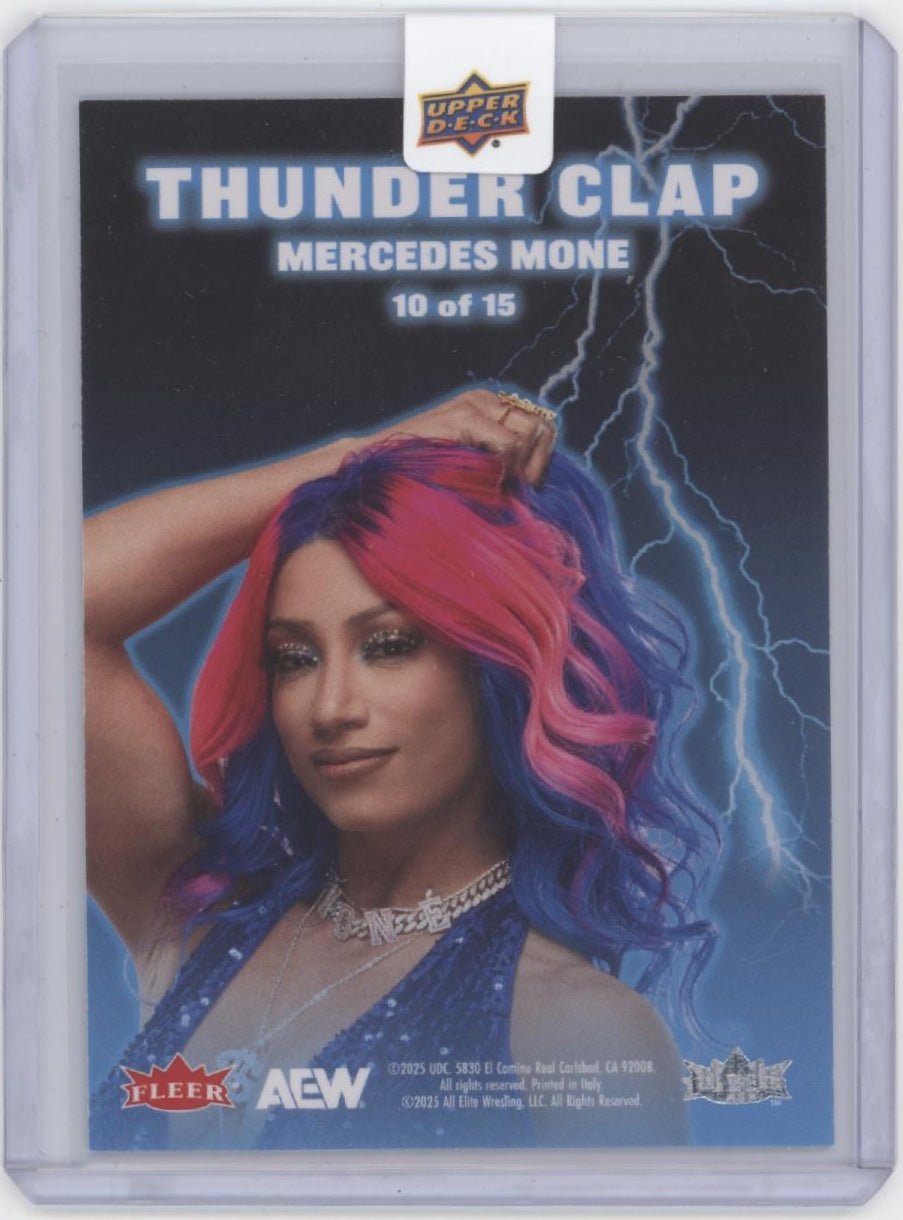Mercedes Mone 2025 Upper Deck Fleer Ultra Thunder Clap #10 - Collector Store LLC
