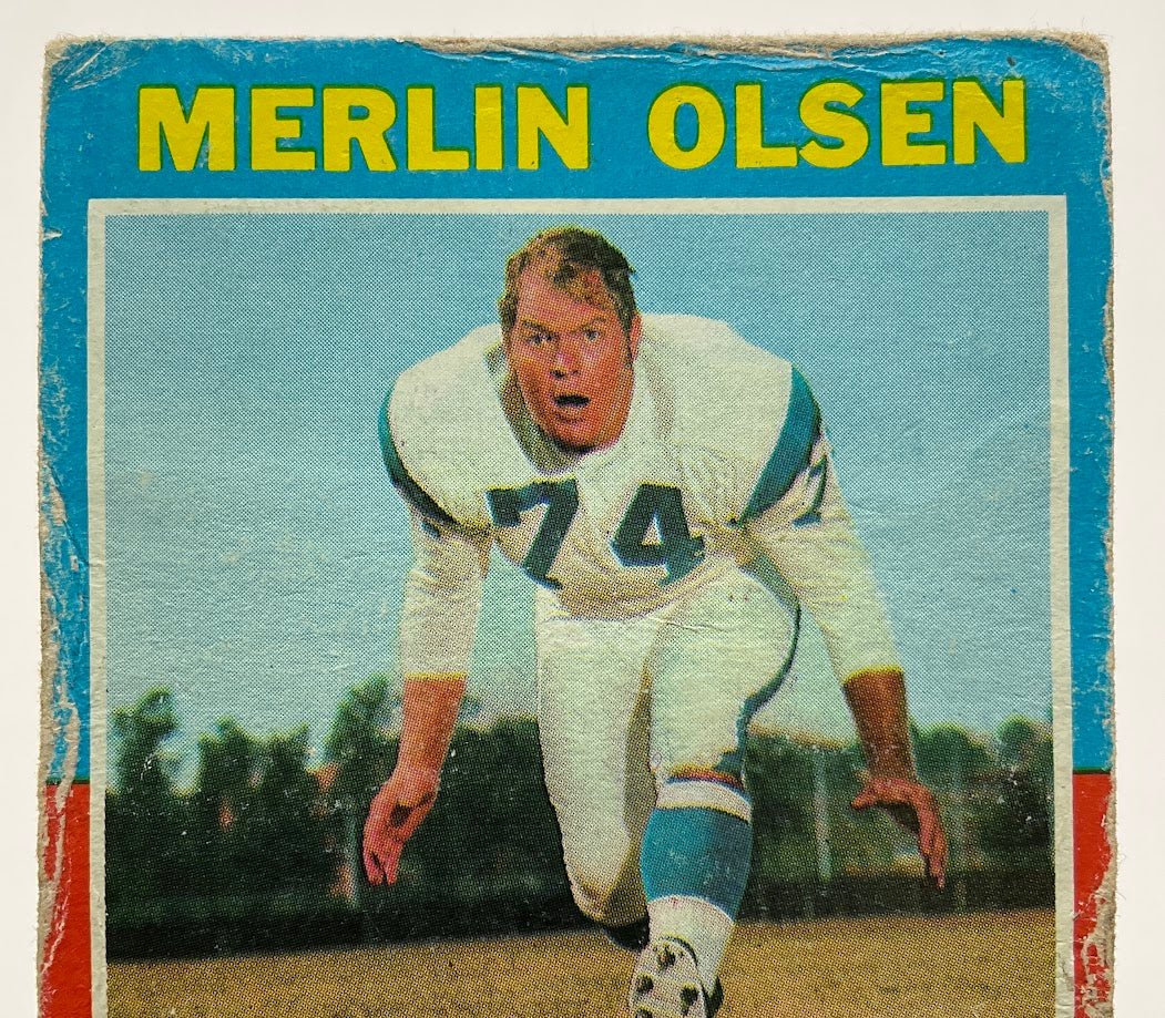 Merlin Olsen 1971 Topps #125 Los Angeles Rams GD - Collector Store LLC