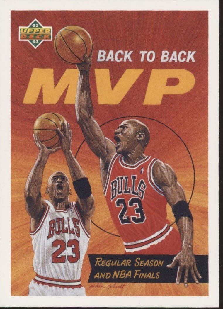 Michael Jordan 1992 - 93 Upper Deck Back to Back MVP 67 - Collector Store LLC