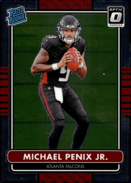 Michael Penix Jr. 2024 Panini Donruss Optic Retro Series Rated Rookie RC #9 - Collector Store LLC