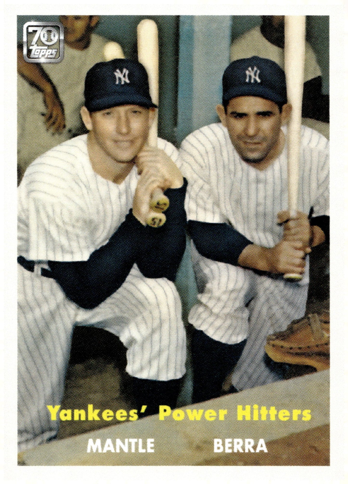 Mickey Mantle / Yogi Berra 2021 Topps x Mickey Mantle Yankee' Power Hitters #13 - Collector Store LLC