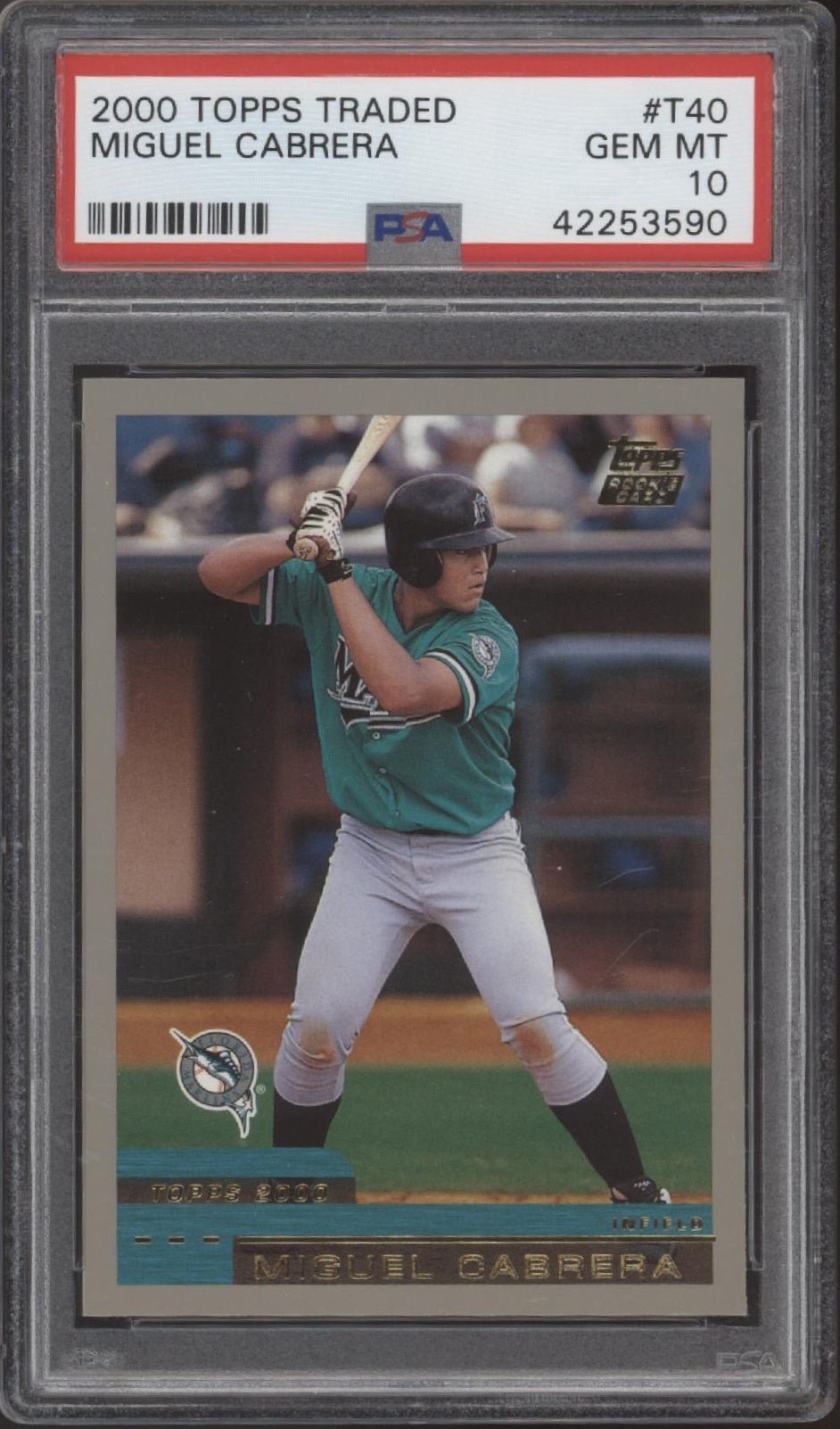 Miguel Cabrera 2000 Topps Traded RC #T40 PSA 10 #2 - Collector Store LLC