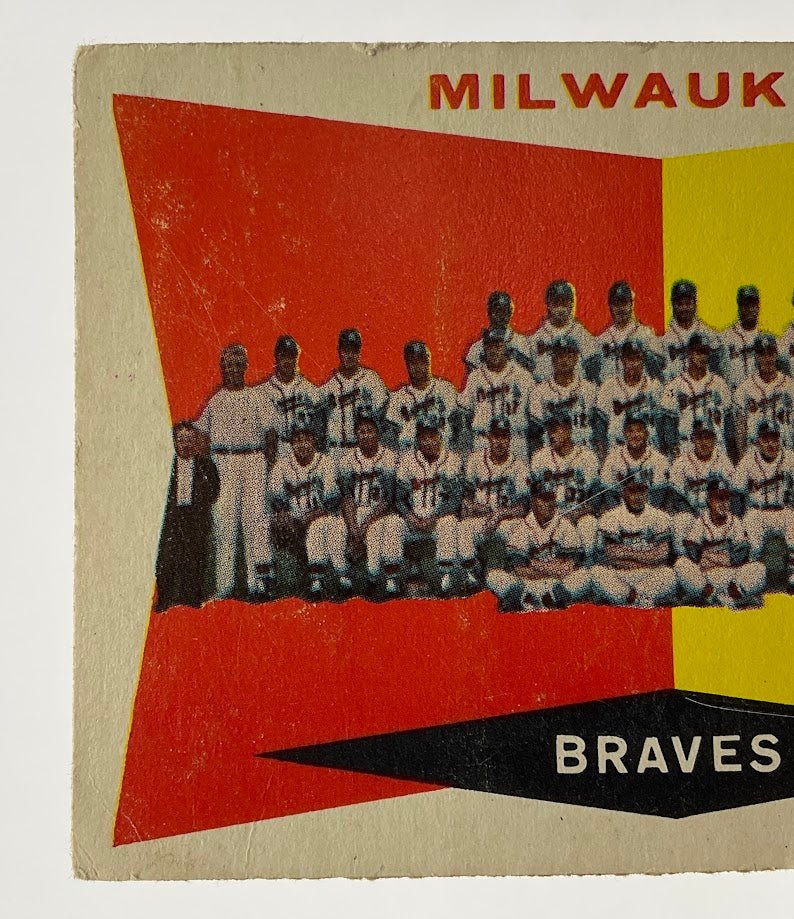 Milwaukee Braves 1960 Topps Checklist #381 VG - Collector Store LLC