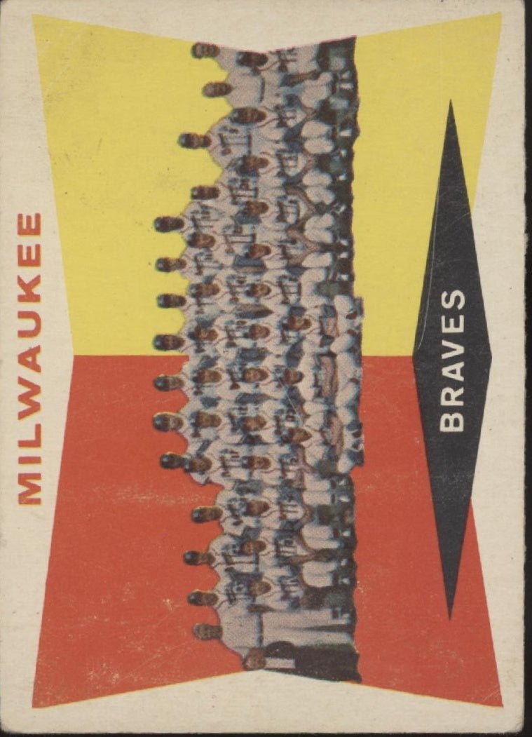 Milwaukee Braves 1960 Topps Checklist #381 VG - Collector Store LLC