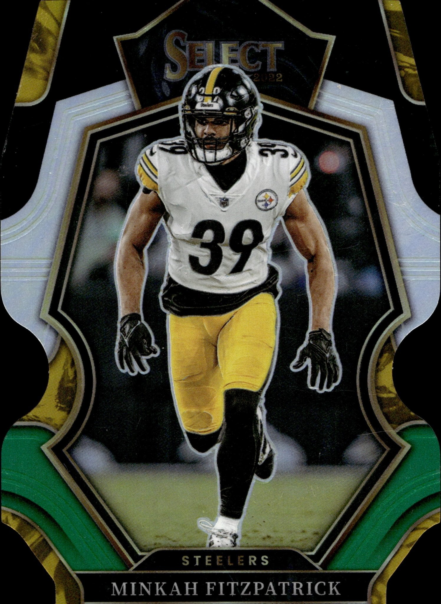 Minkah Fitzpatrick 2022 Panini Select Die - Cut Tri Color PRizm #184 - Collector Store LLC