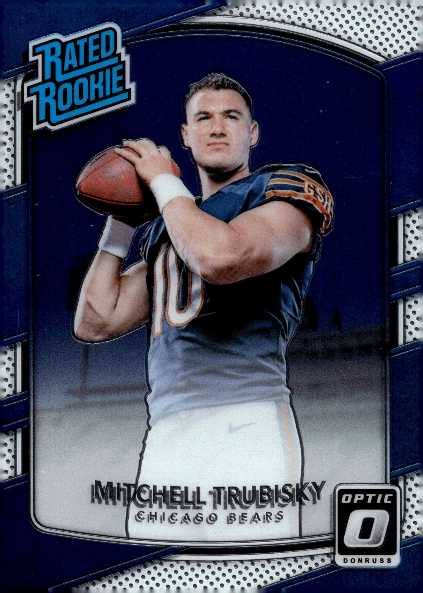 Mitchell Trubisky 2017 Panini Donruss Optic Rated Rookie RC #178 - Collector Store LLC