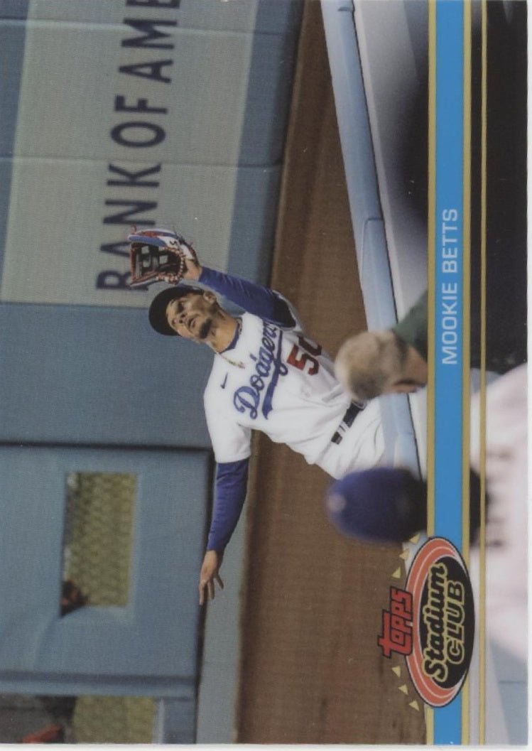 Mookie Betts 2021 Topps Stadium Club Refractor #100 - Collector Store LLC