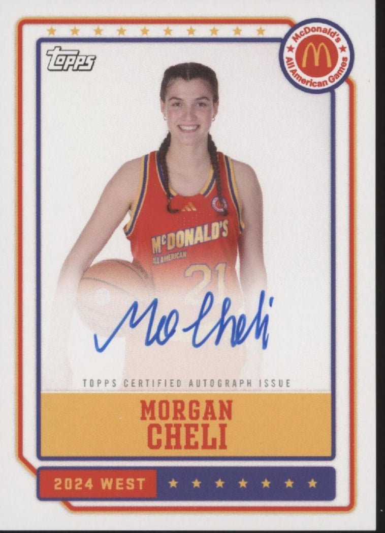 Morgan Cheli 2024 Topps Chrome McDonald's All American Auto EA - MC - Collector Store LLC