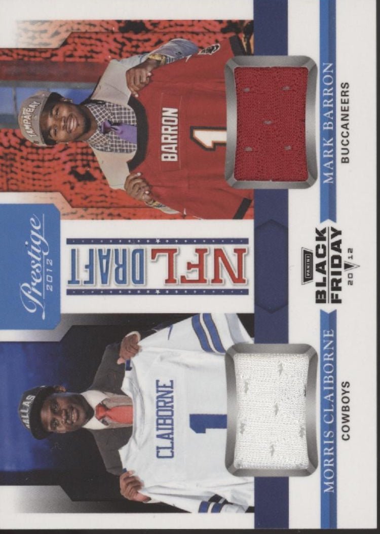 Morris Claiborne / Mark Barron 2012 Panini Prestige NFL Draft Swatches #5 - Collector Store LLC