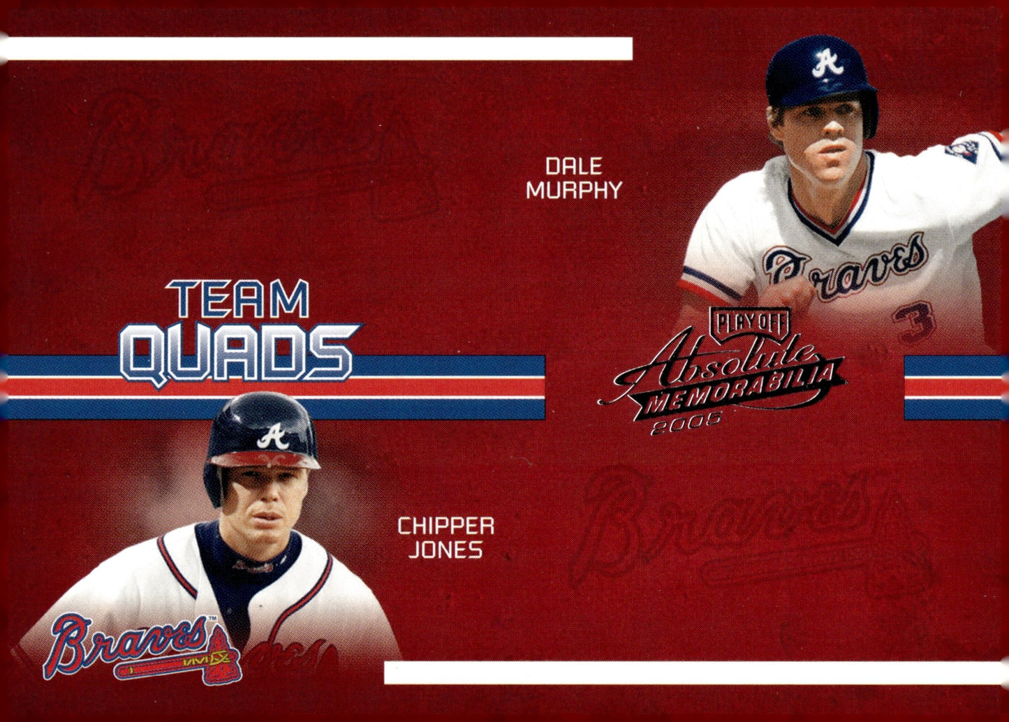 Murphy / Jones / Lofton / Klesko 2005 Absolute Memorabilia Team Quads 131/150 - Collector Store LLC