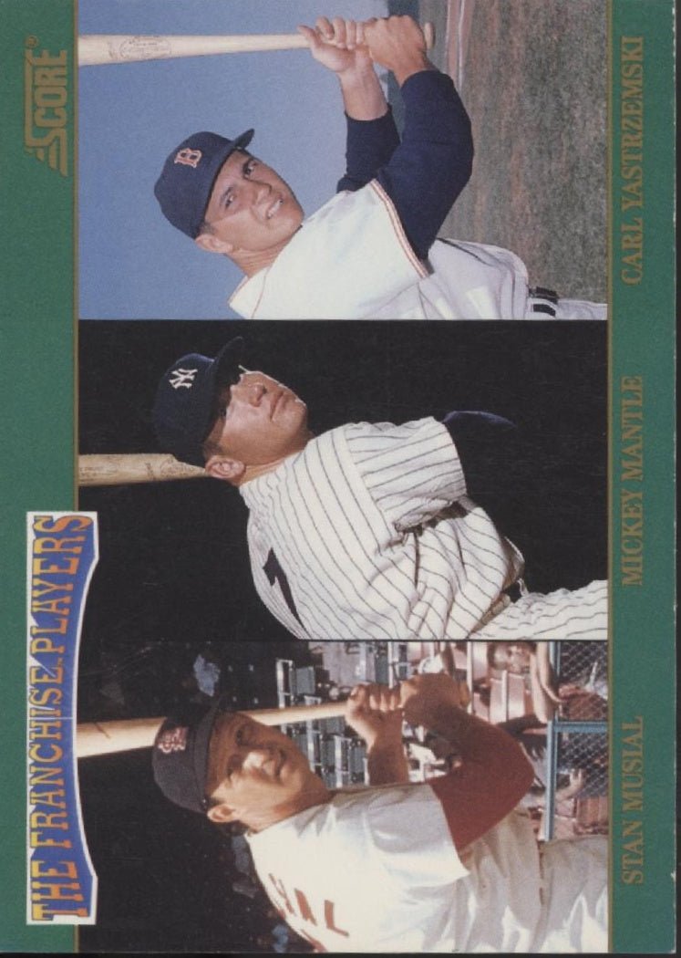 Musial / Mantle / Yastrzemski 1992 Score The Franchise Players #4 - Collector Store LLC