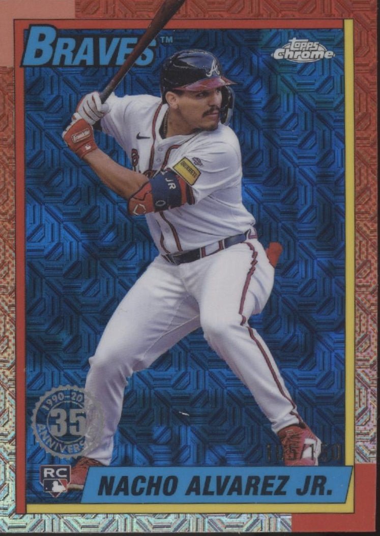 Nacho Alvarez Jr. 2025 Topps Chrome 35th Anniversary Red Mojo Refractor RC /150 - Collector Store LLC