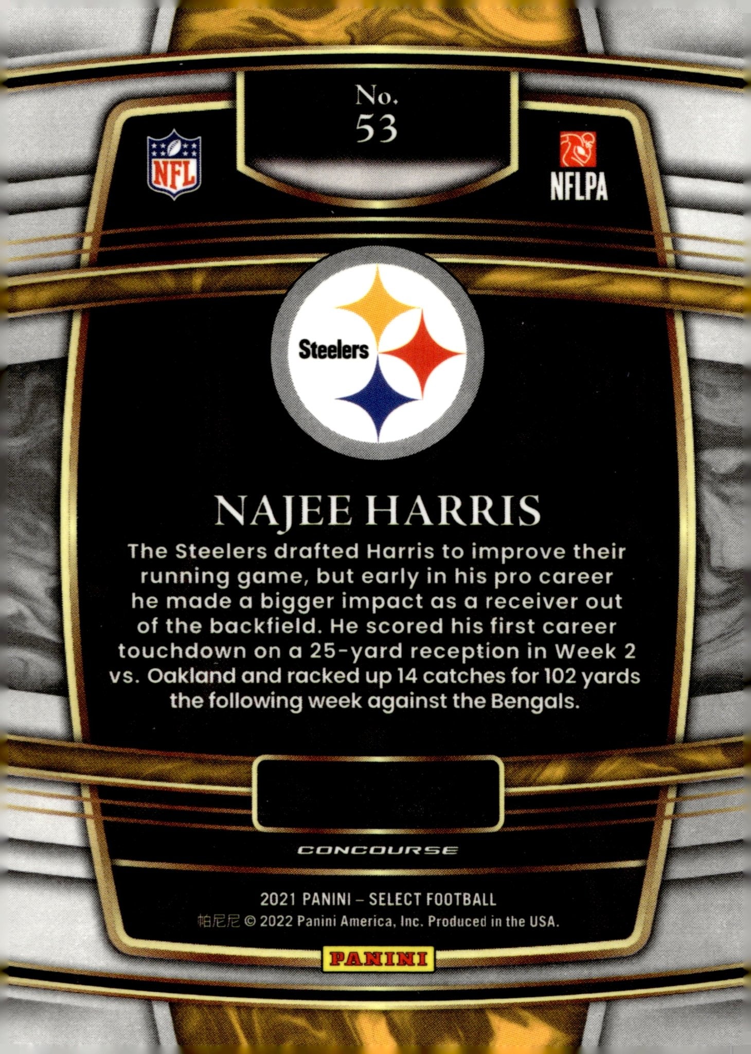 Najee Harris 2021 Panini Prizm RC #53 - Collector Store LLC