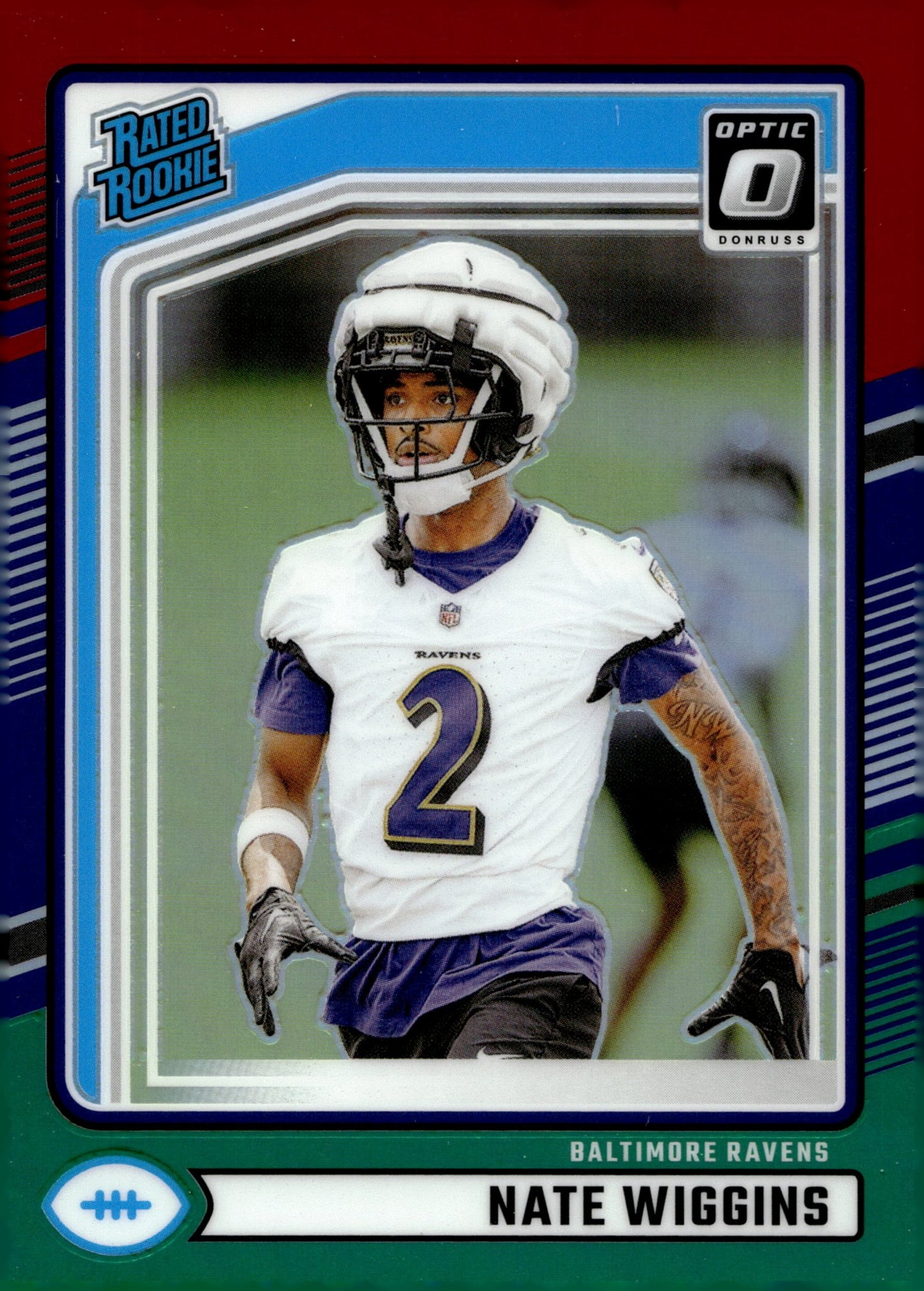 Nate Wiggins 2024 Panini Donruss Rated Rookie Tri Color Prizm RC #391 - Collector Store LLC