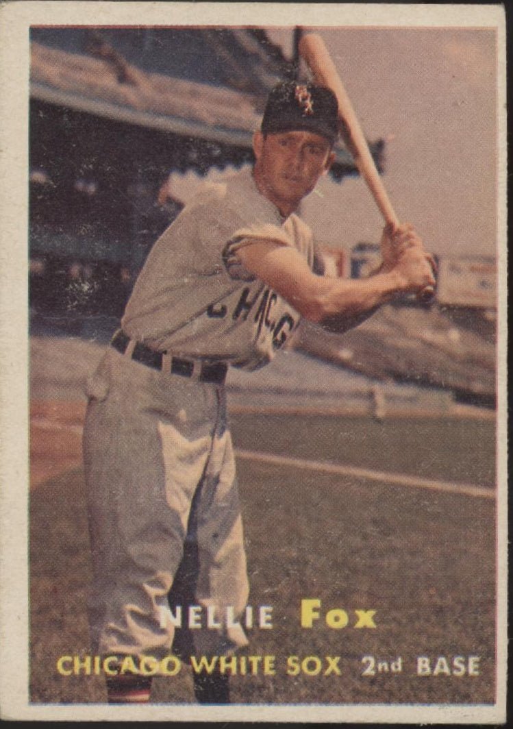 Nellie Fox 1957 Topps #38 Chicago White Sox VG - Collector Store LLC