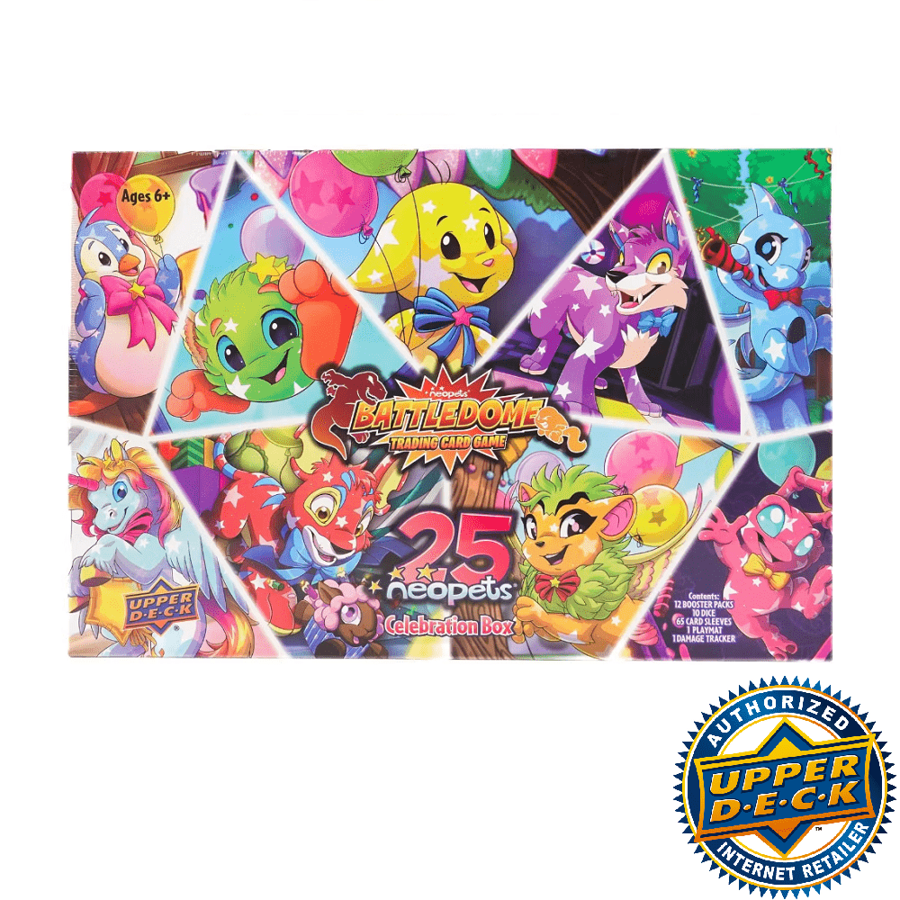 neopets 25th anniversary booster box Neopets Battledome 25th Anniversary Celebration Box