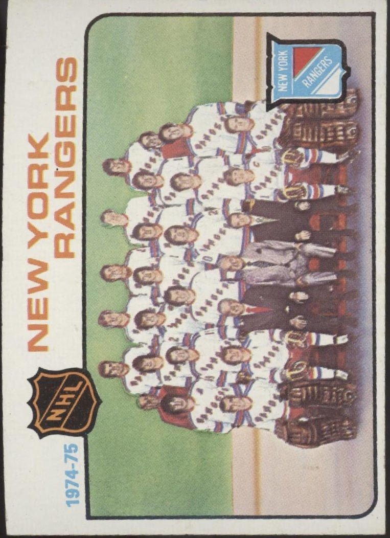 New York Rangers 1975 - 76 Topps Checklist #94 EX - Collector Store LLC