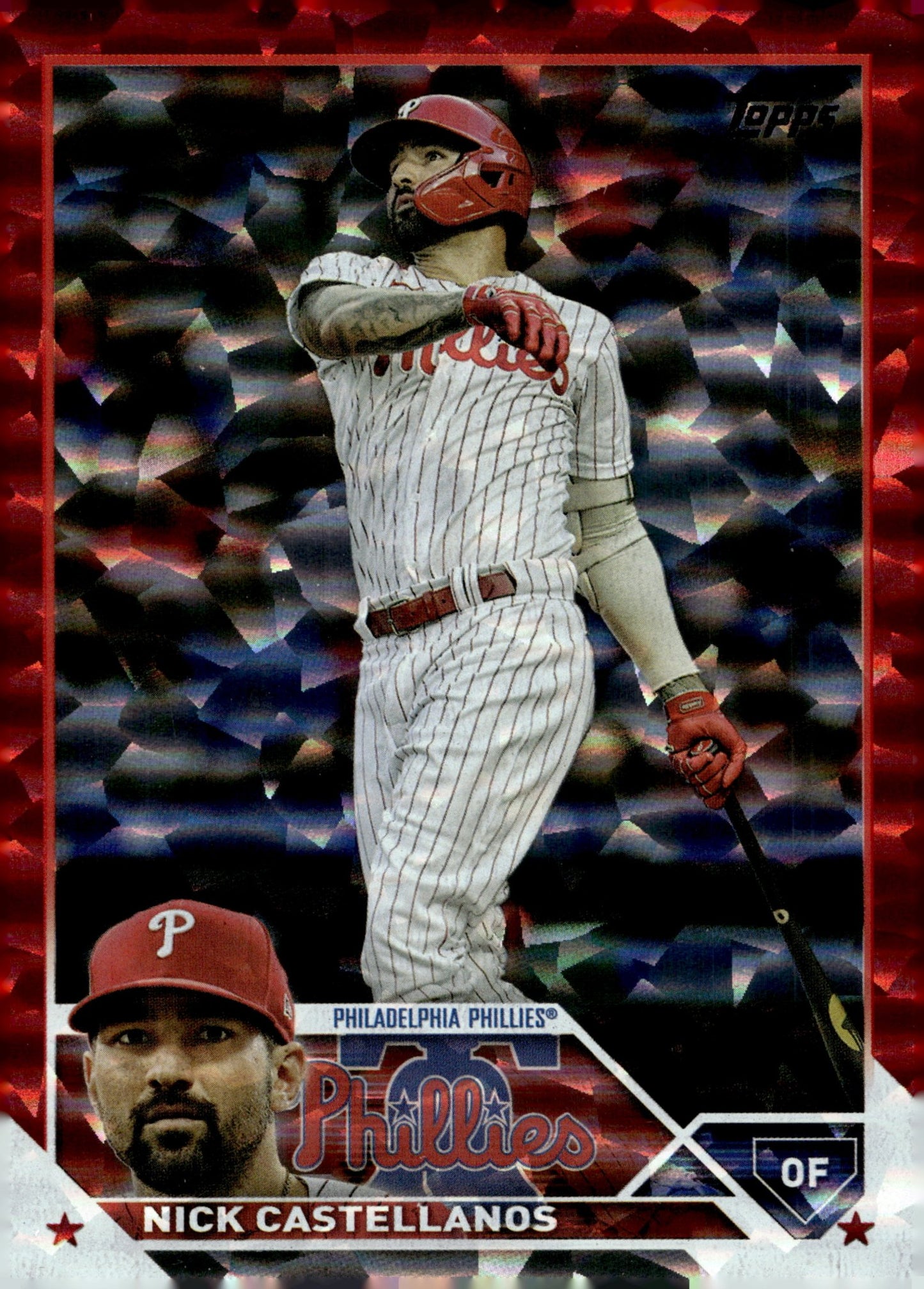Nick Castellanos 2023 Topps Series 2 Red Foilboard 080/199 #527 - Collector Store LLC