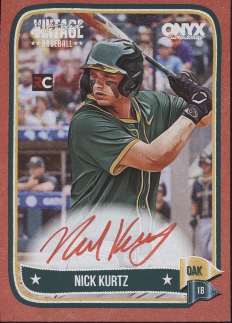 Nick Kurtz 2024 Onyx Vintage Extended RC Auto 2/25 - Collector Store LLC