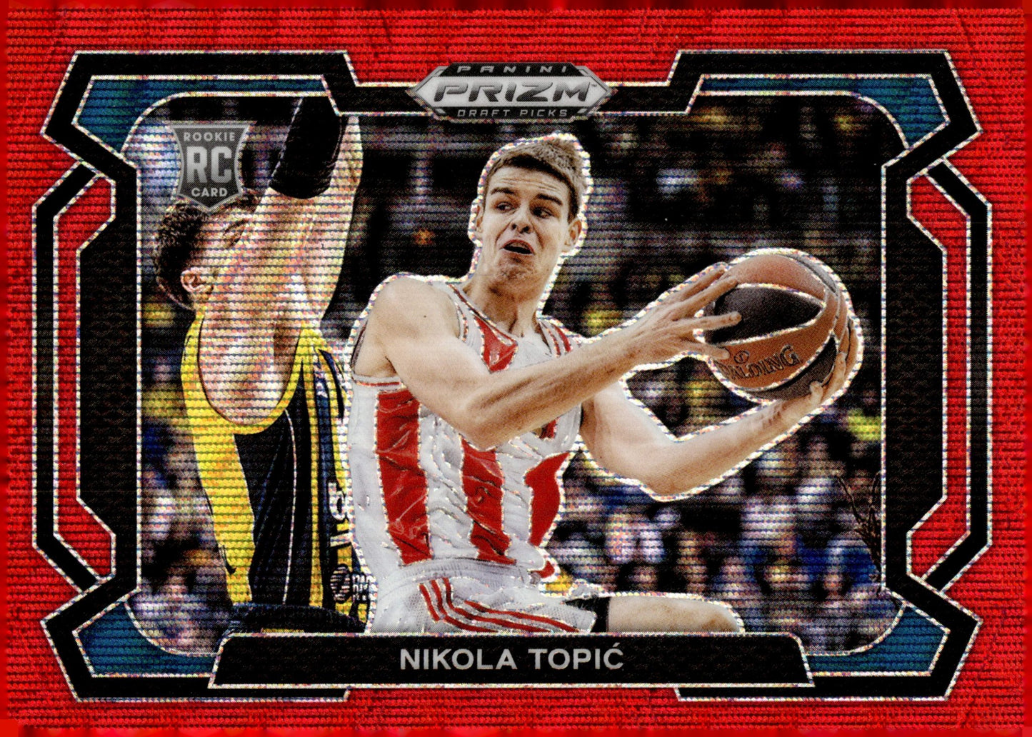 Nikola Topic 2024 Panini Prizm Draft Picks Variation Red Wave Prizm RC #10 - Collector Store LLC